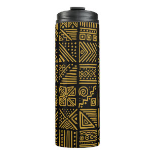 African clash vintage seamless pattern in ethnic t thermal tumbler