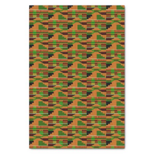 African Classic Kente Cloth Pattern K01 Tissue Paper