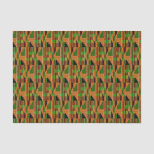 African Classic Kente Cloth Pattern K01 Tissue Paper