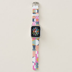 African color block, geometric pattern. apple watch band