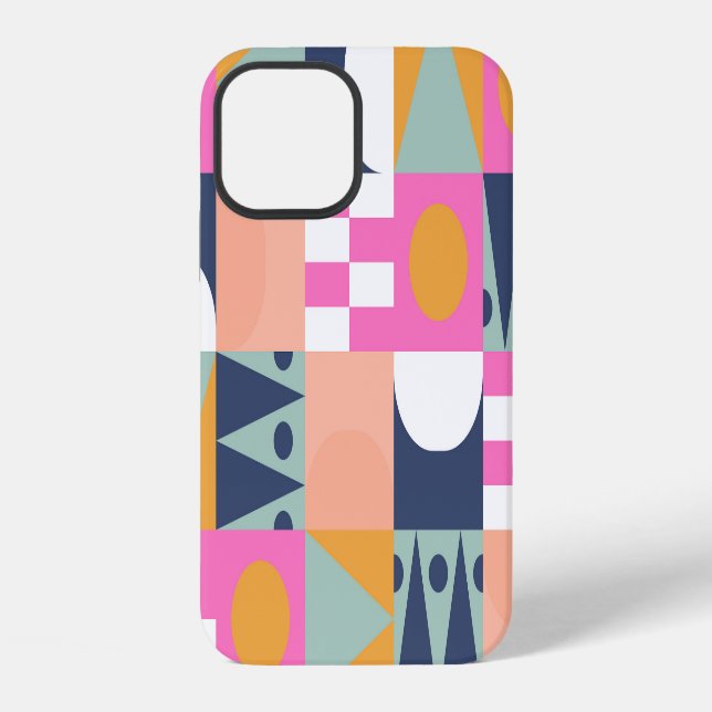 African color block, geometric pattern. iphone case (Back)