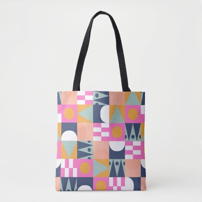 African color block, geometric pattern. tote bag (Front)