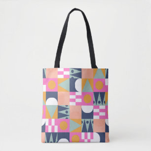 African color block, geometric pattern. tote bag