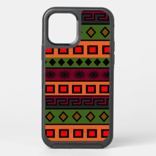 african colored geometric pattern OtterBox symmetry iPhone 12 case
