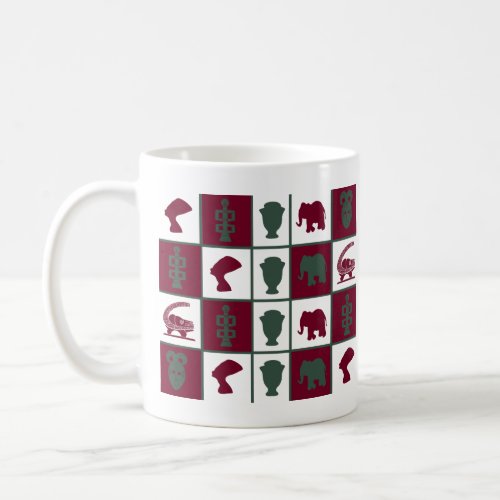african colorful geometric art coffee mug