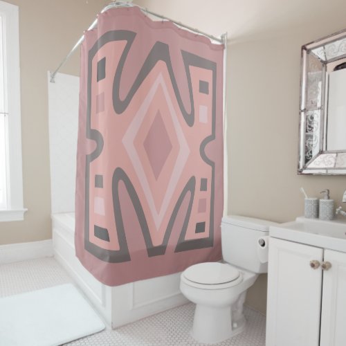African colorful modern pattern shower curtain