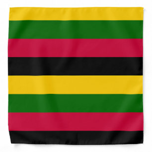 African Colors Stripes Pattern Design Bandana