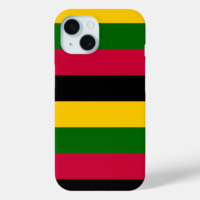 African Colors Stripes Pattern Design  Case-Mate iPhone Case (Back)