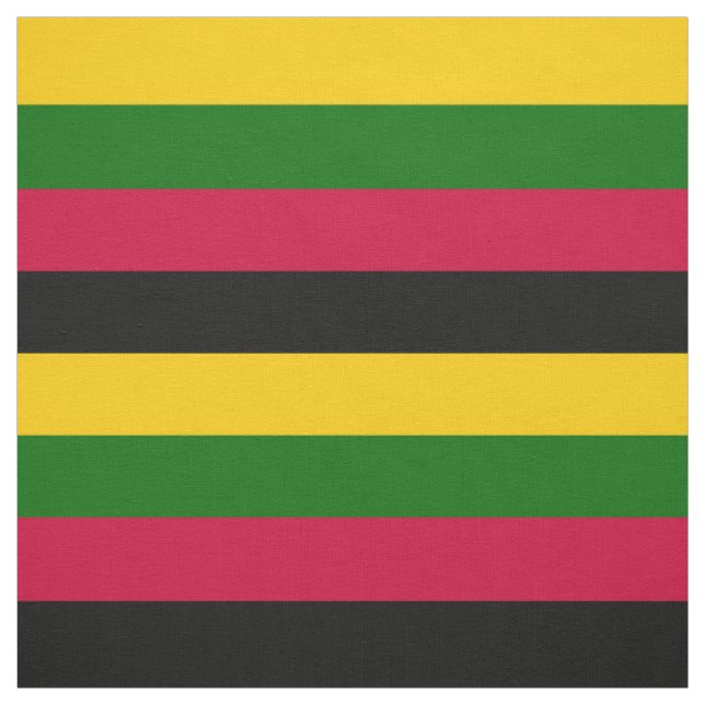 African Colors Stripes Pattern Design  Fabric (Swatch)