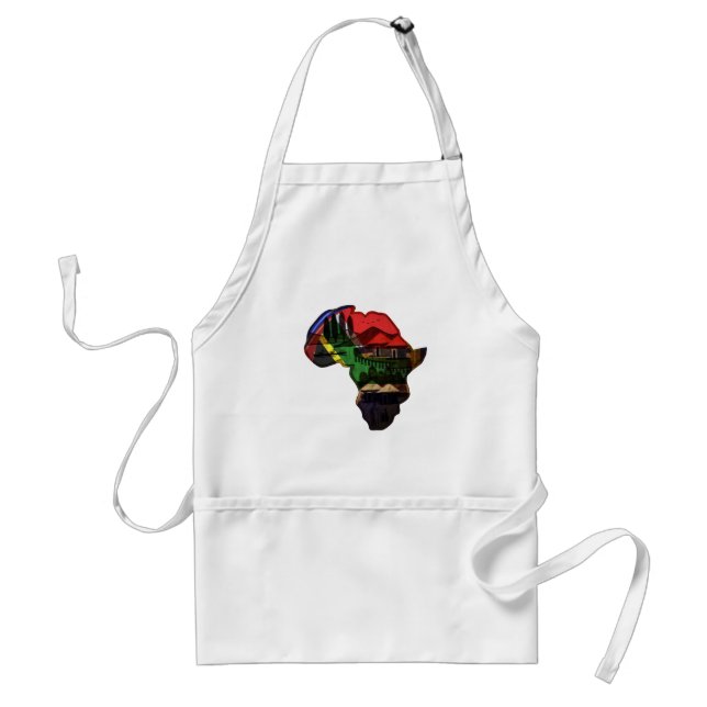 African continent adult apron (Front)