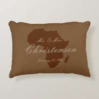 "African Continent in Dark Brown" - Name/Date [a]