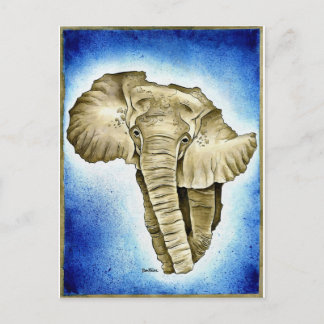 African Continent Postcard