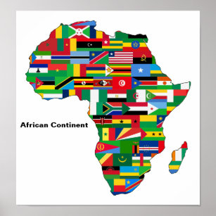 African Continent Poster