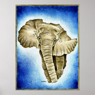 African Continent Poster