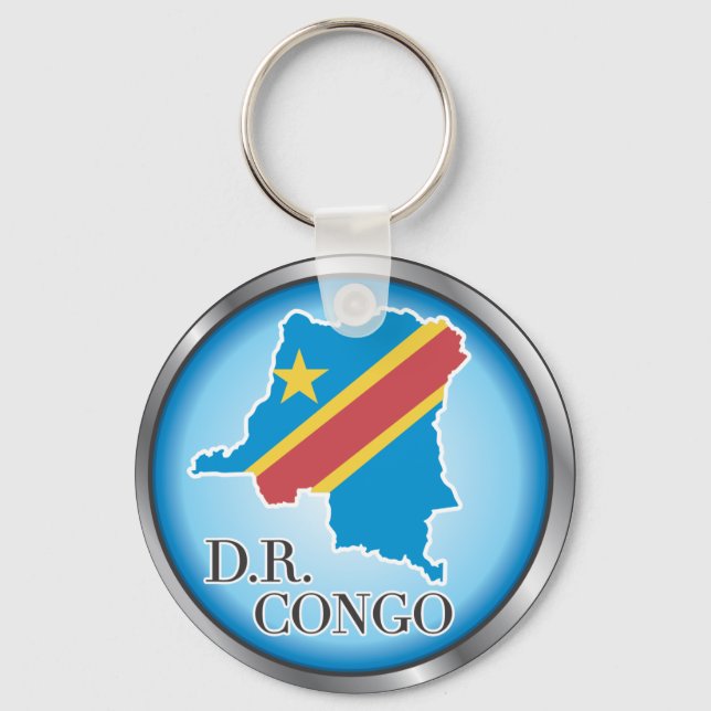 African country buttons keychain (Front)