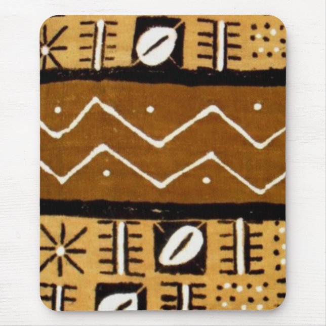 African cowrie shell mud cloth1 mouse pad (Front)