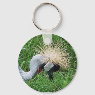 African Crowned Crane Keychain