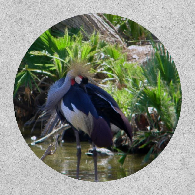 African crowned crane patch (Front)