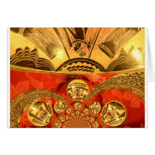 African Cultural Art: Rich Golden Red Design (Front Horizontal)