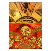 African Cultural Art: Rich Golden Red Design (Front)