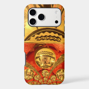 African Cultural Art: Rich Golden Red Design iPhone 17 Pro Max Case