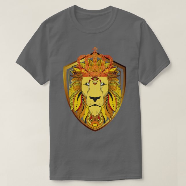 African Culture Animal Lion T-Shirt (Design Front)