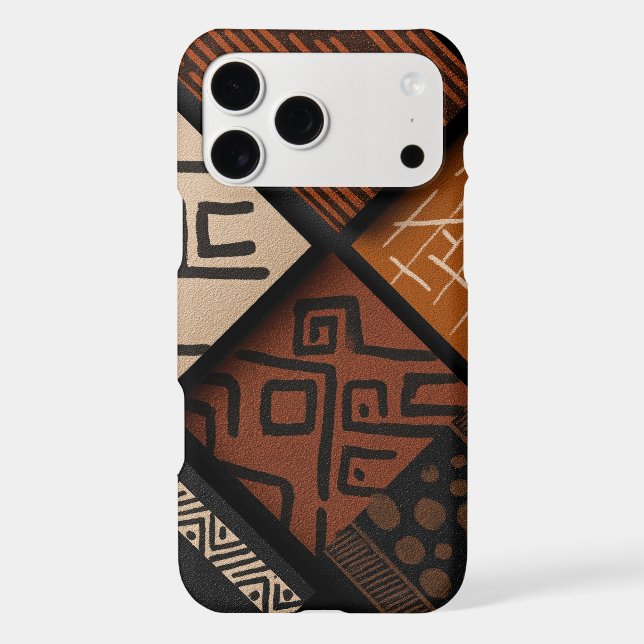 African culture designs on diagonal shapes Case-Mate iPhone case (Back)