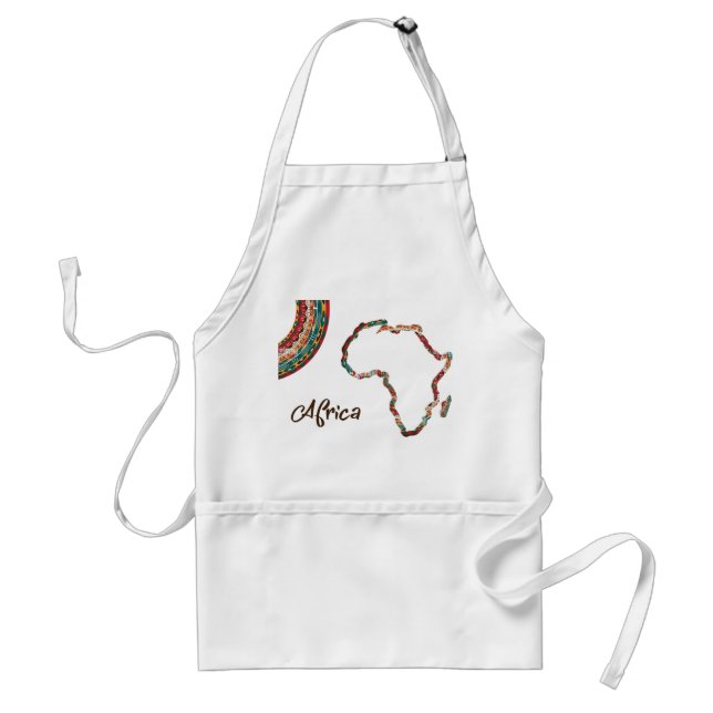 African culture in kitchen dress adult apron (Front)