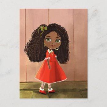 African Cute Girl Postcard by fantasiart at Zazzle