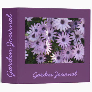 African Daisies Garden Journal - Avery 2" Binder