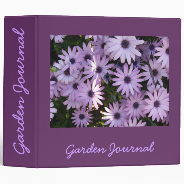 African Daisies Garden Journal - Avery 2" Binder (Front/Spine)
