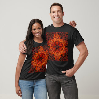 African Daisy Bohemian Abstract Floral Graphic T-Shirt