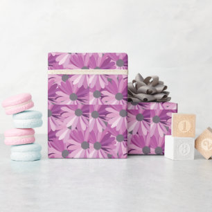 African Daisy Floral Pattern Wrapping Paper