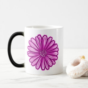 African Daisy Flower, Realistic Illustration Color Morph Mug