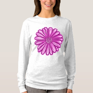 African Daisy Flower, Realistic Illustration T-Shirt