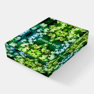 African Daisy Flowers Abstract Personalized Paperweight