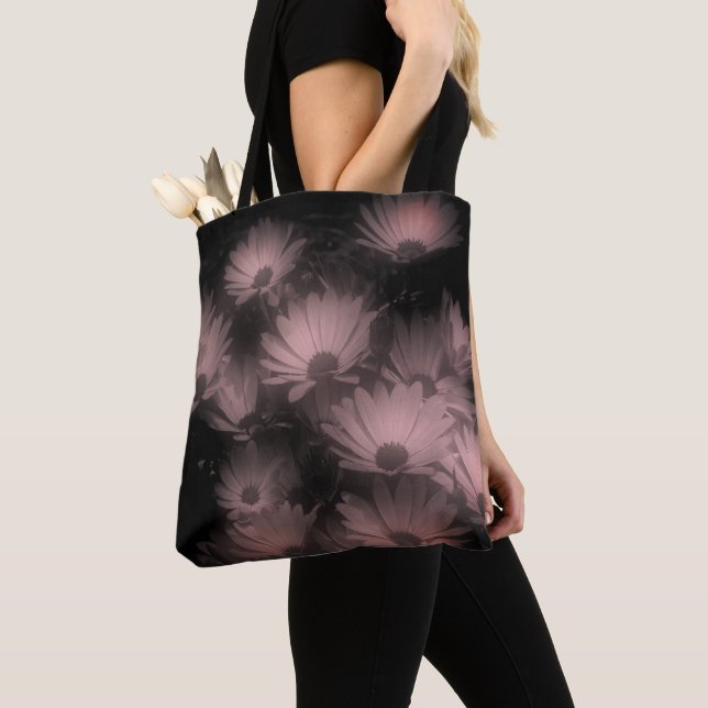 African Daisy Flowers Black White High Contrast  Tote Bag (Close Up)