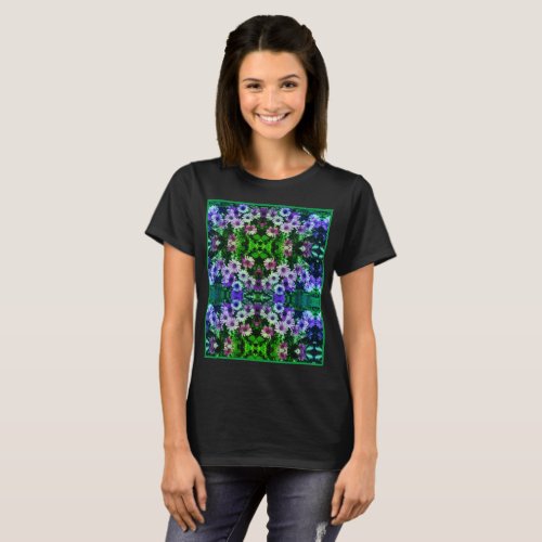 African Daisy Flowers Colorful Abstract   T_Shirt