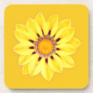African Daisy / Gazania - Mustard Gold Coaster