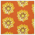 African Daisy / Gazania - Orange and Yellow Fabric