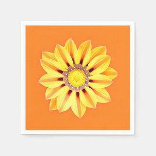 African Daisy / Gazania - Orange and Yellow Napkins