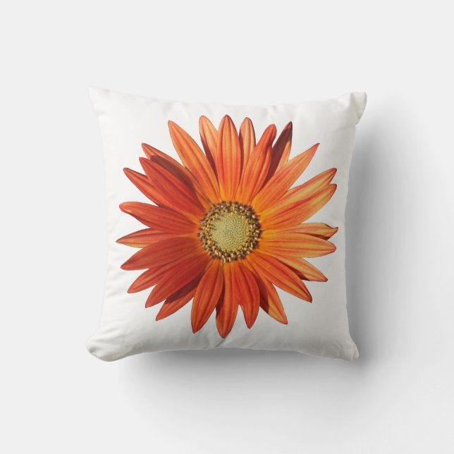 African Daisy Throw Pillow (Front)