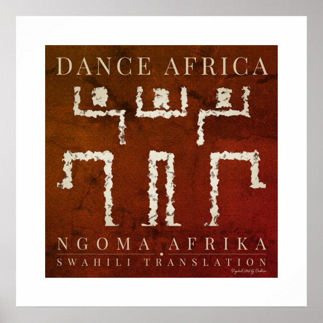 African Dance Poster (Front)