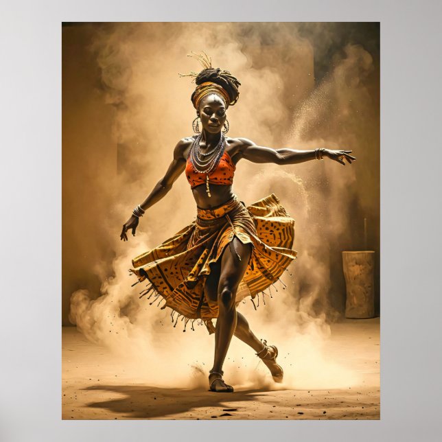 African Dancer Poster (Front)