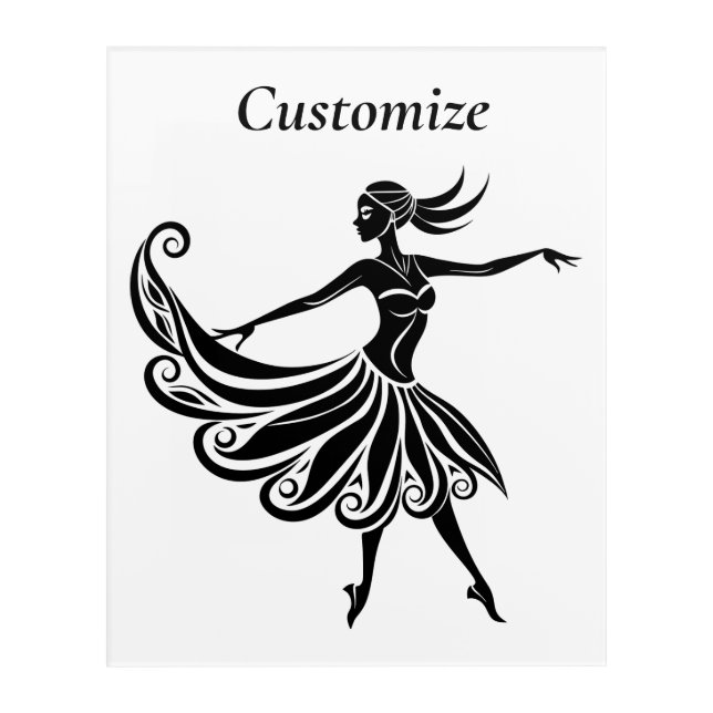 African Dancer Silhouette Art Thunder_Thunder_Cove (Front)