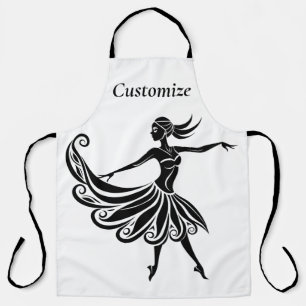 African Dancer Silhouette Art Thunder_Thunder_Cove Apron