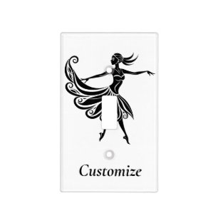 African Dancer Silhouette Art Thunder_Thunder_Cove Light Switch Cover