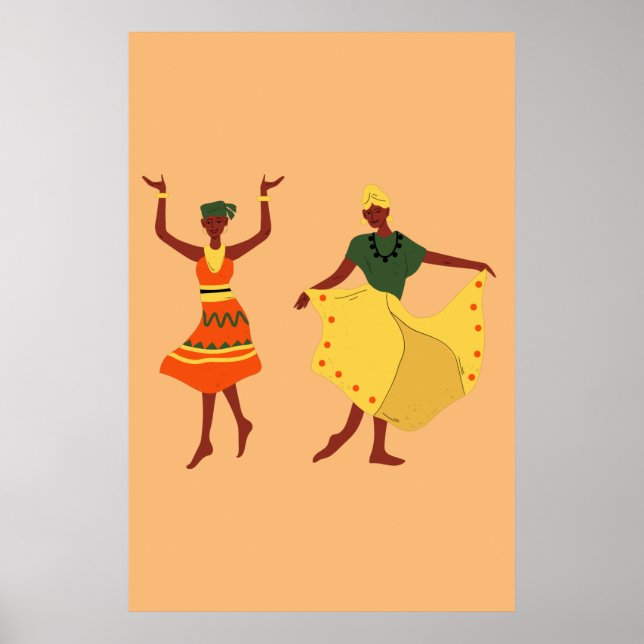 African Dancers Poster (Front)