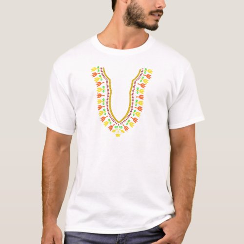 African Dashiki Boubou Necklace _ Warm T_Shirt