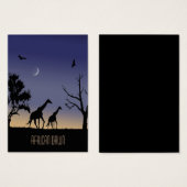 African dawn - giraffes (Front & Back)